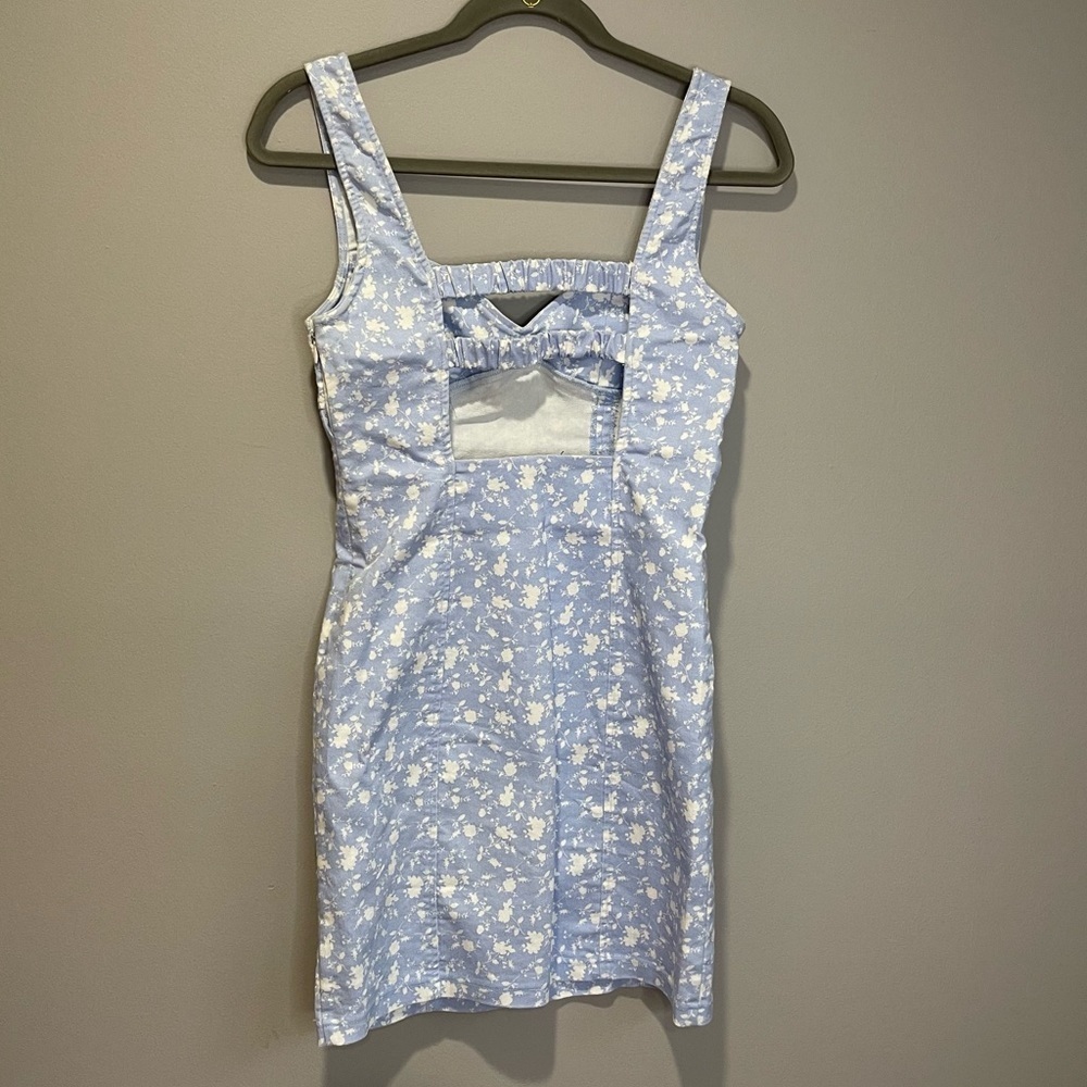 Forever 21 Blue Floral Dress - Picture 3 of 4